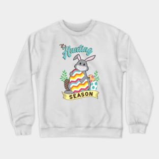 Easter Egg Hunting Cute Easter Rabbit Crewneck Sweatshirt